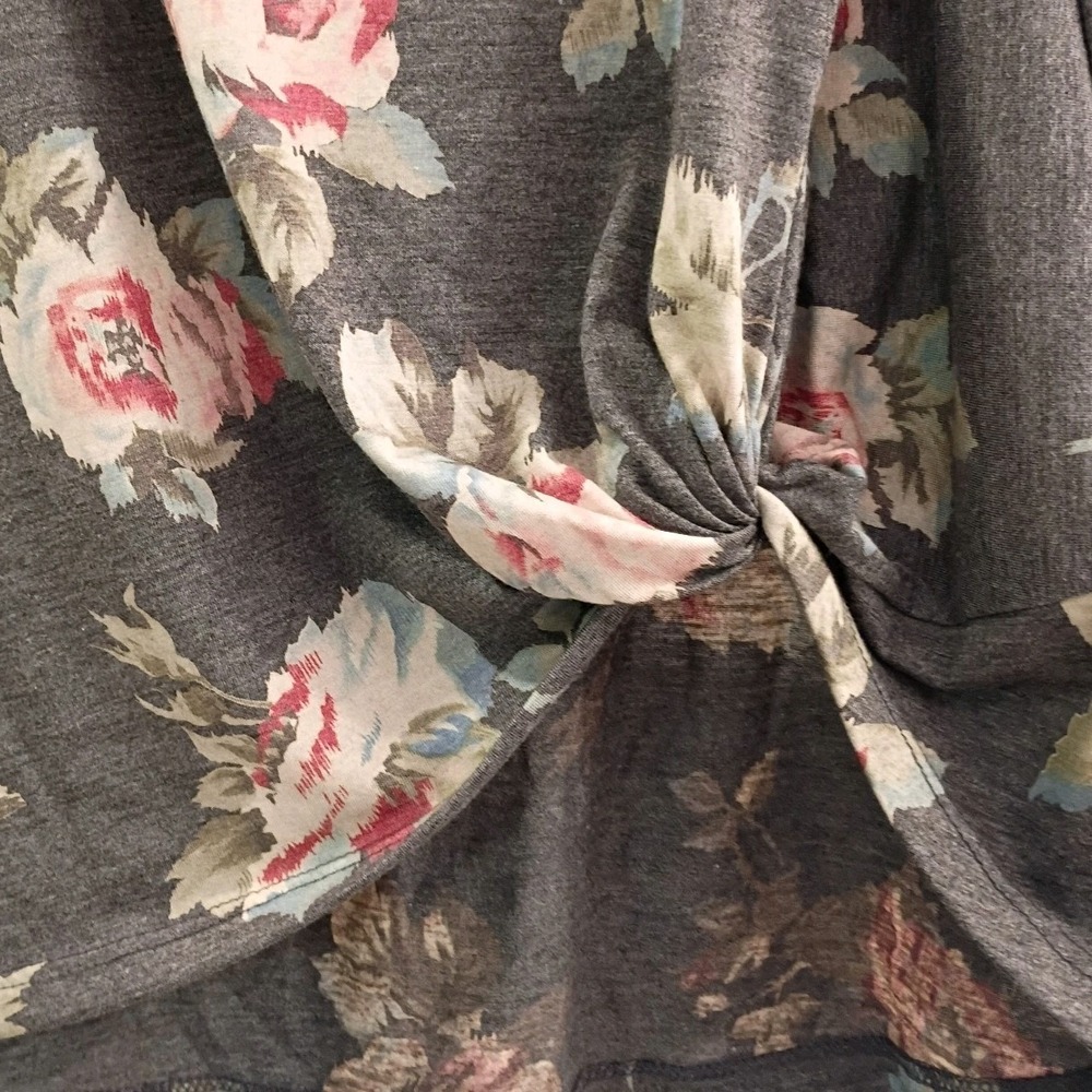 Braeve Floral Knot Twist Cottagecore Sleeveless Women's Size Large Summer Top - Picture 4 of 5